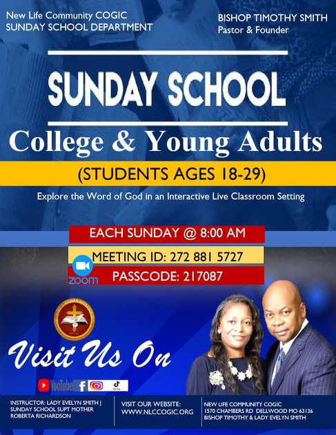 College & Young Adult Sunday School