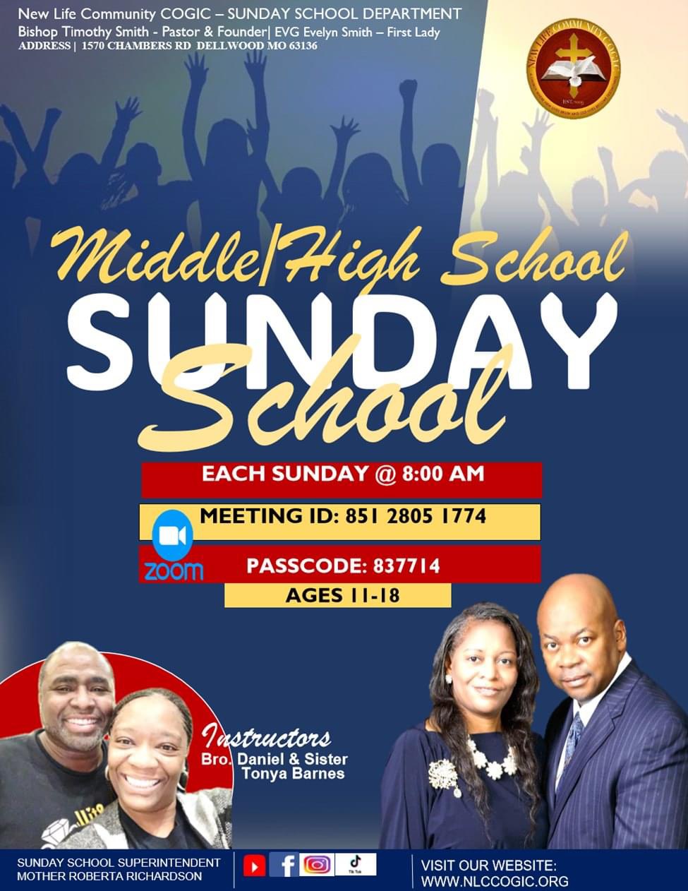 Middle & High Sunday School